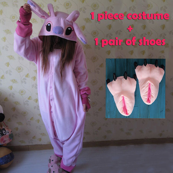 Blue and Pink Lilo andStitch Onesie