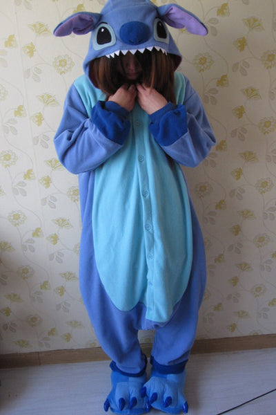 Blue and Pink Lilo andStitch Onesie